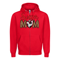 Red soccer mom Zipper Hoodie - Zillion Design Studio