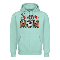 Seafoam soccer mom Zipper Hoodie - Zillion Design Studio
