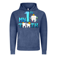 Vintage Denim my first tooth with teeth Vintage Hoodie - AdoDesignShop
