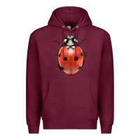 Burgundy lady bug Premium Hoodie - LillyAllenDesigns