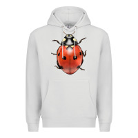 Dove Grey lady bug Premium Hoodie - LillyAllenDesigns