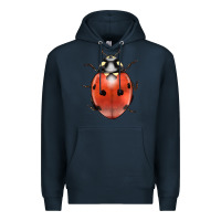 Navy lady bug Premium Hoodie - LillyAllenDesigns