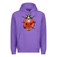 Purple lady bug Premium Hoodie - LillyAllenDesigns