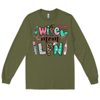 Army Green wife mom lpn licensed practical nurse Long Sleeve Tee - RanaPortraitStore