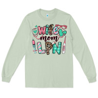 Matcha wife mom lpn licensed practical nurse Long Sleeve Tee - RanaPortraitStore