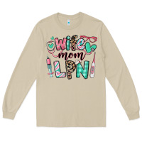 Mushroom wife mom lpn licensed practical nurse Long Sleeve Tee - RanaPortraitStore