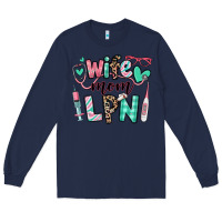 Navy wife mom lpn licensed practical nurse Long Sleeve Tee - RanaPortraitStore