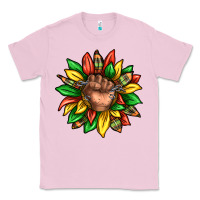 Bubblegum Pink black history sunflower Classic Tee - texasbilliewilder