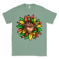 Sage black history sunflower Classic Tee - texasbilliewilder