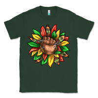 Sports Green black history sunflower Classic Tee - texasbilliewilder