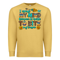 Antique Gold i speak my mind because it hurts to bite my tongue Premium Sweatshirt - AdoDesignShop