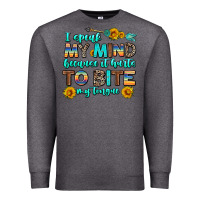 Charcoal Heather i speak my mind because it hurts to bite my tongue Premium Sweatshirt - AdoDesignShop