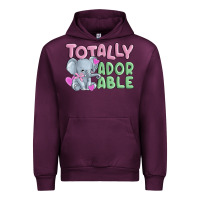 Mauve Wine totally adorable Urban Hoodie - MaliasSmallBusiness