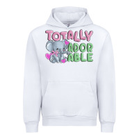 White totally adorable Urban Hoodie - MaliasSmallBusiness