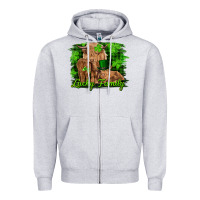 Heather Grey st patrick's day lucky cow family Zipper Hoodie - RanaPortraitStore