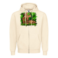 St Patrick's Day Lucky Cow Family Zipper Hoodie | Teevron