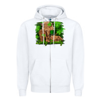 White st patrick's day lucky cow family Zipper Hoodie - RanaPortraitStore