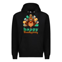 Black happy thanksgiving turkey Premium Hoodie - Jasminsmagicworld