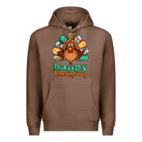 Chestnut happy thanksgiving turkey Premium Hoodie - Jasminsmagicworld