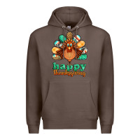 Coffee happy thanksgiving turkey Premium Hoodie - Jasminsmagicworld