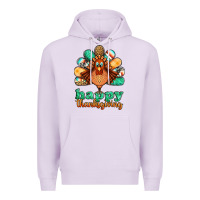 Lilac happy thanksgiving turkey Premium Hoodie - Jasminsmagicworld