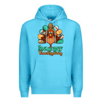 Ocean Blue happy thanksgiving turkey Premium Hoodie - Jasminsmagicworld
