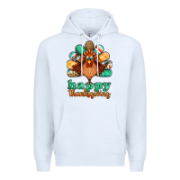 White happy thanksgiving turkey Premium Hoodie - Jasminsmagicworld