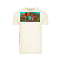 Vintage Arctic brave turquoise leopard cactus and floral arrow licanse plate Vintage Tee - Artiststas