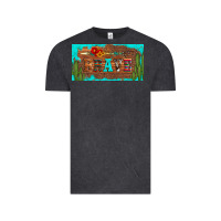 Vintage Black brave turquoise leopard cactus and floral arrow licanse plate Vintage Tee - Artiststas