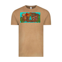 Vintage Camel brave turquoise leopard cactus and floral arrow licanse plate Vintage Tee - Artiststas