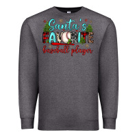 Charcoal Heather santa s favorite baseball player Premium Sweatshirt - JahusDesignShop