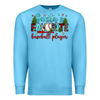 Ocean Blue santa s favorite baseball player Premium Sweatshirt - JahusDesignShop