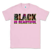 Bubblegum Pink black is beautiful neon Classic Tee - texasbilliewilder