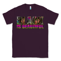 Plum black is beautiful neon Classic Tee - texasbilliewilder