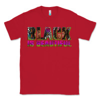 Red black is beautiful neon Classic Tee - texasbilliewilder