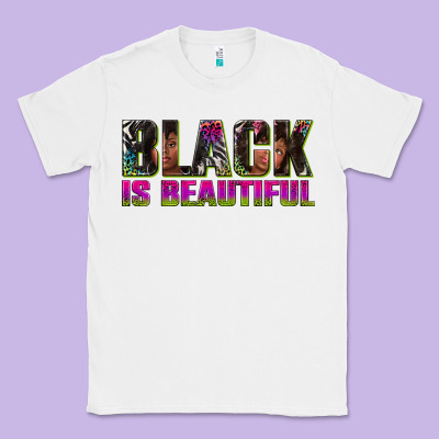 Classic Tee black is beautiful neon
