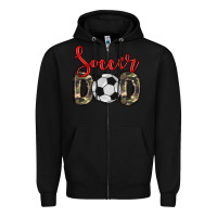 Black soccer dad Zipper Hoodie - Zillion Design Studio