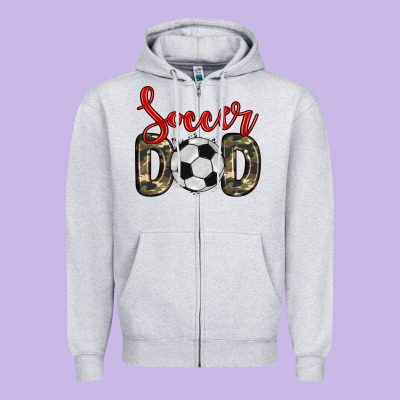 Soccer Dad Zipper Hoodie Designed By Zillion Design Studio