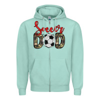 Seafoam soccer dad Zipper Hoodie - Zillion Design Studio