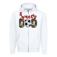 White soccer dad Zipper Hoodie - Zillion Design Studio