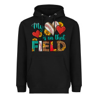 Black my heart is on that field baseball Heavyweight Hoodie - HRA Design Shop