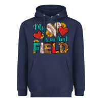 Navy my heart is on that field baseball Heavyweight Hoodie - HRA Design Shop