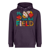 Plum my heart is on that field baseball Heavyweight Hoodie - HRA Design Shop
