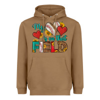 Toasted Coconut my heart is on that field baseball Heavyweight Hoodie - HRA Design Shop