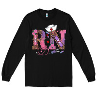 Black valentines day rn registered nurse Long Sleeve Tee - RanaPortraitStore