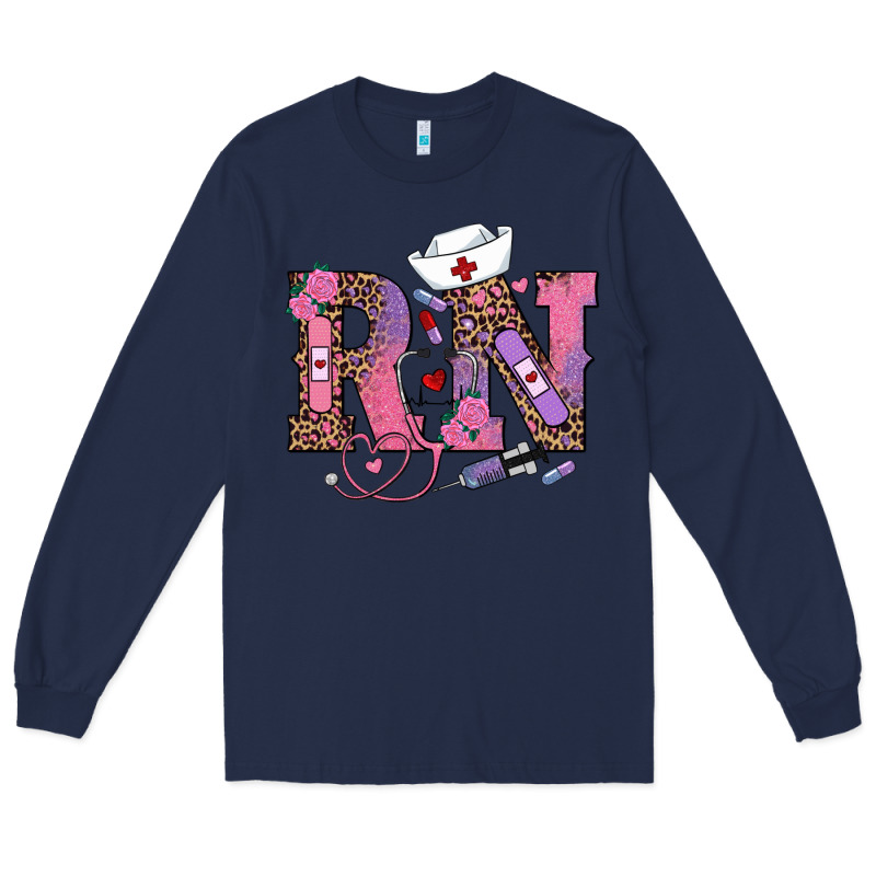 Valentines Day Rn Registered Nurse Long Sleeve Tee by RanaPortraitStore | Teevron
