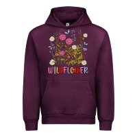 Mauve Wine wildflower malias Urban Hoodie - MaliasSmallBusiness