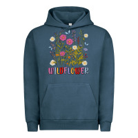 Pigment Midnight Navy wildflower malias Urban Hoodie - MaliasSmallBusiness
