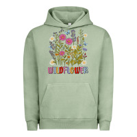 Pigment Oil Green wildflower malias Urban Hoodie - MaliasSmallBusiness