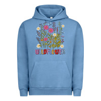 Pigment Pebble Blue wildflower malias Urban Hoodie - MaliasSmallBusiness